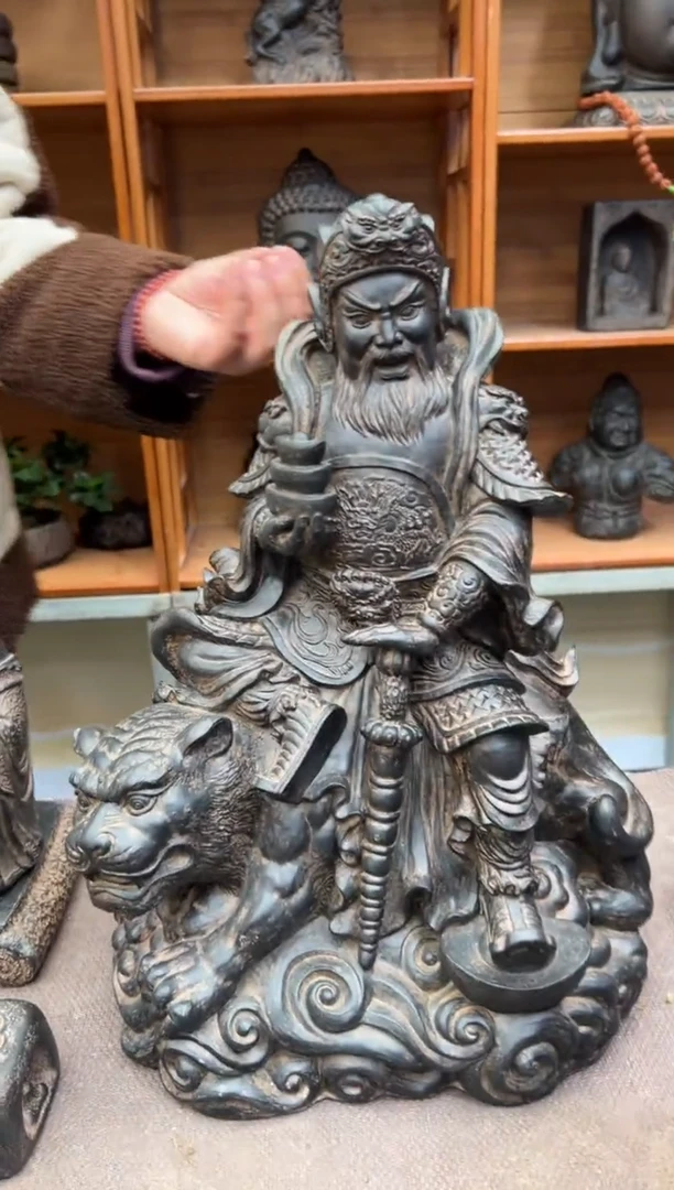 陶土【合成青石】财神驾到赵公明