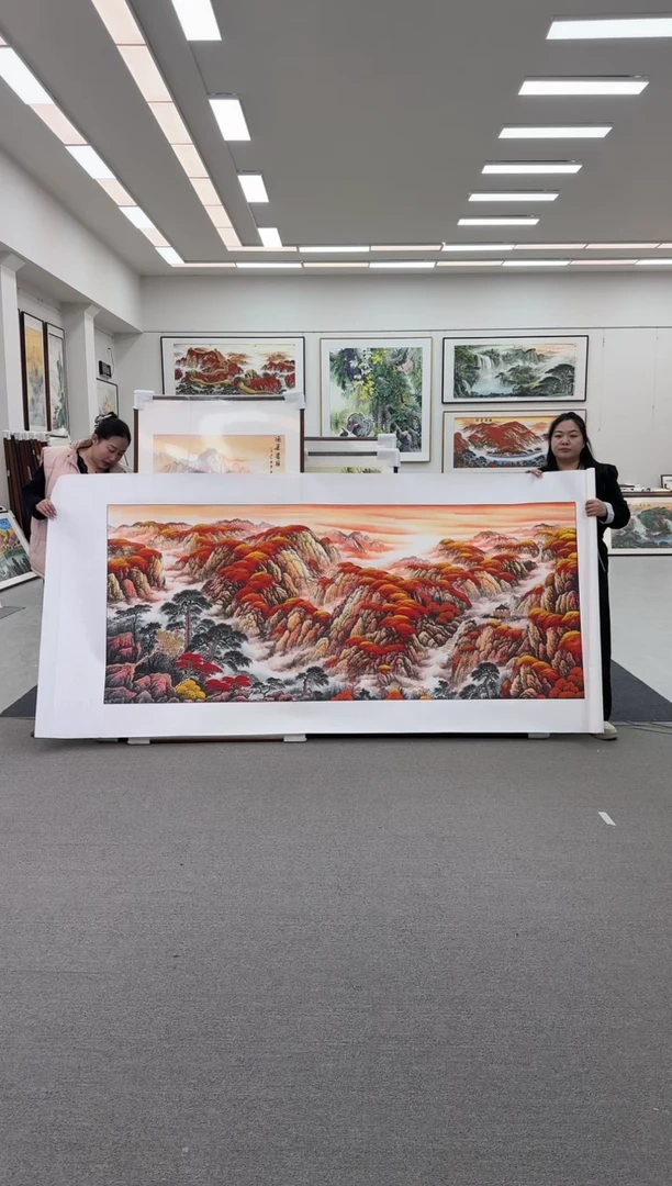 国画手绘    280*124  鸿运当头