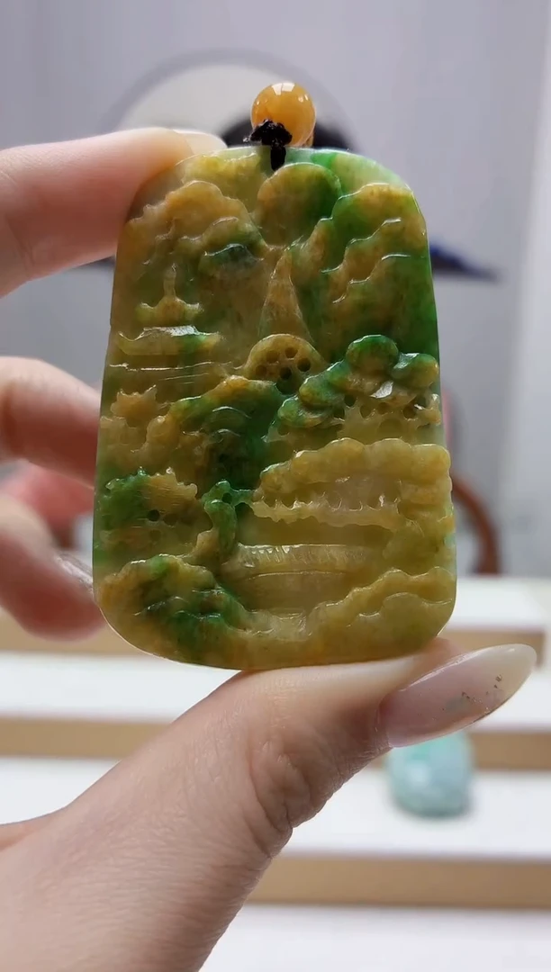 未镶嵌定制翡翠4852jw-毛货挂件16