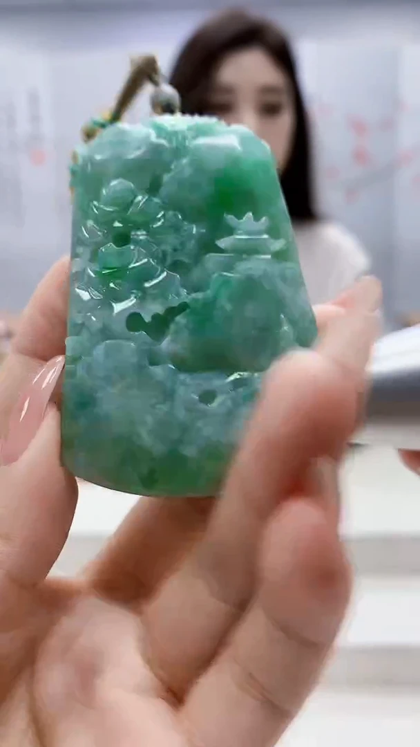 未镶嵌定制翡翠4829ty-毛货挂件176