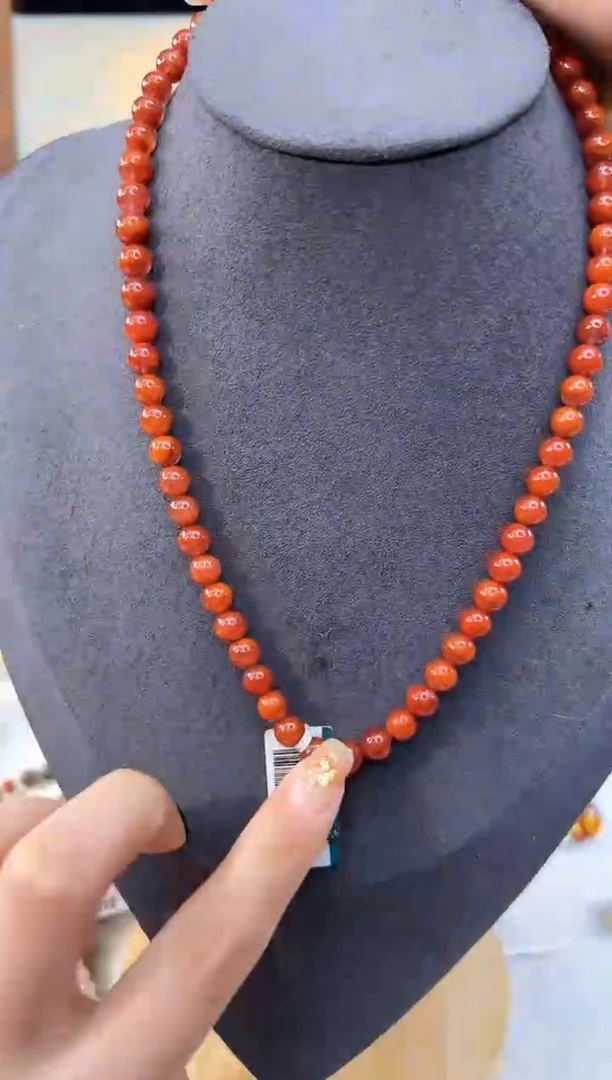 【闪购商品】南红玛瑙项链18K金镶嵌@@H921C012143