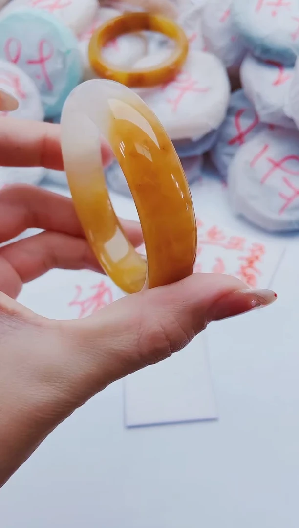 未镶嵌手镯石英质玉H3-56-57