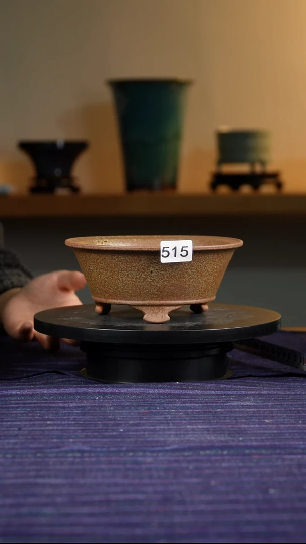 515古铜金窑变花盆7.5/5/17/14.5