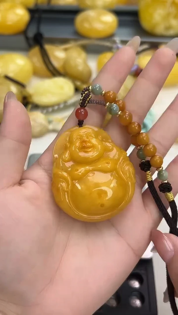 裸石琥珀未镶嵌琥珀蜜蜡吊坠