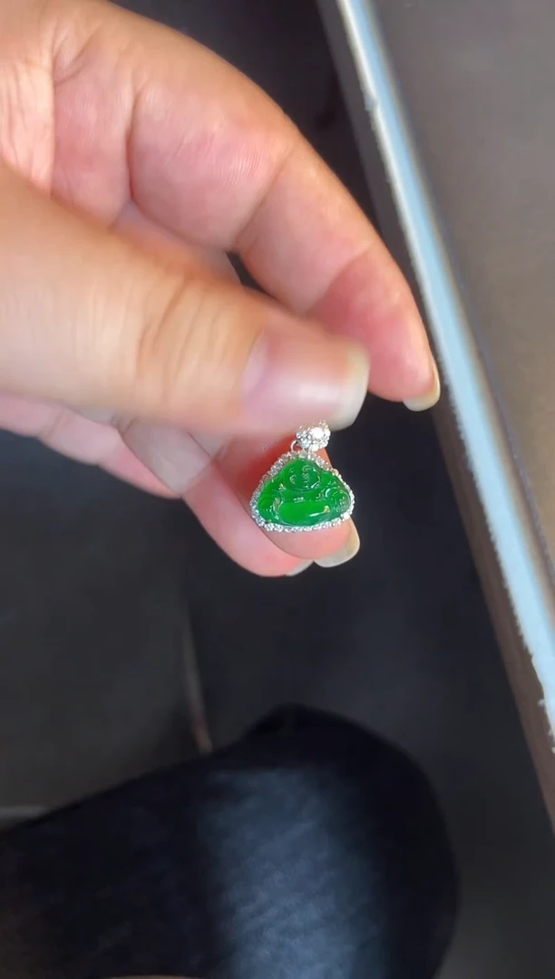 吊坠(不含链)银S925镶嵌翡翠1