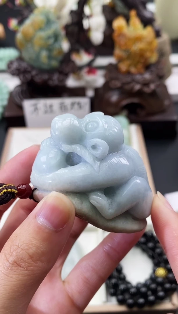 颈饰未镶嵌翡翠天然缅甸A货翡翠