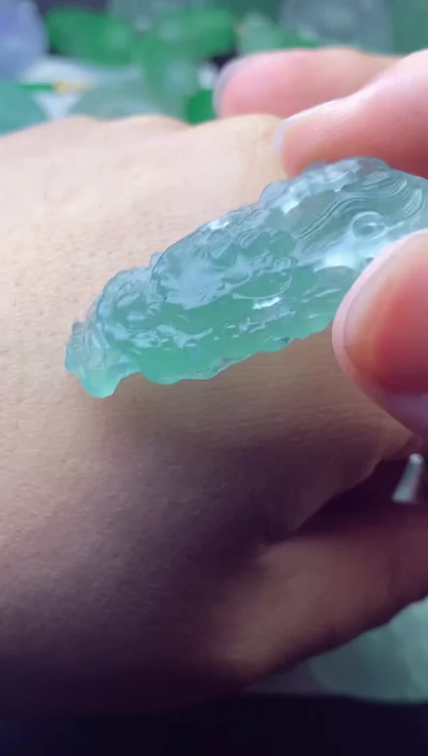 未镶嵌定制翡翠天**淡天高云淡