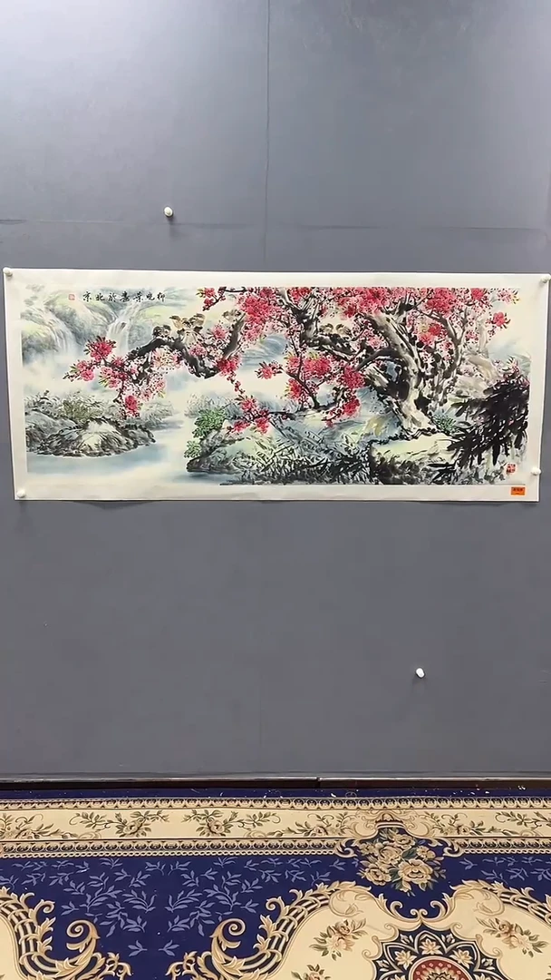 国画柳晓叶绘画12平尺花鸟