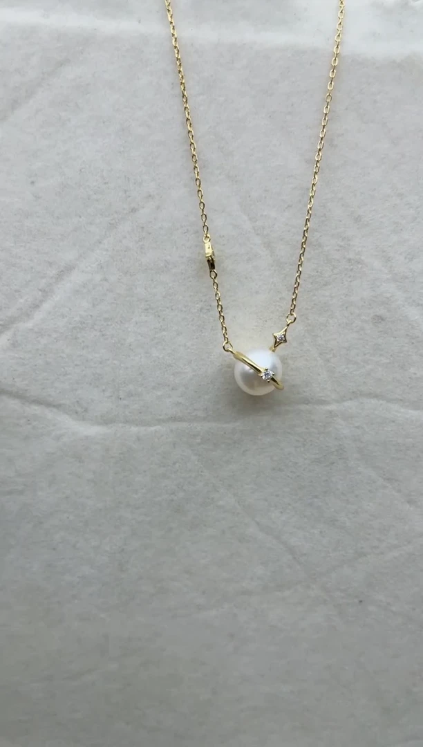 【闪购商品】海水珍珠套链银S925镶嵌Y81
