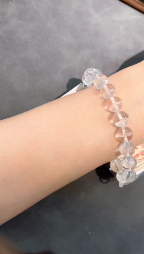 【闪购商品】水晶手链未镶嵌48号白水单圈10mm