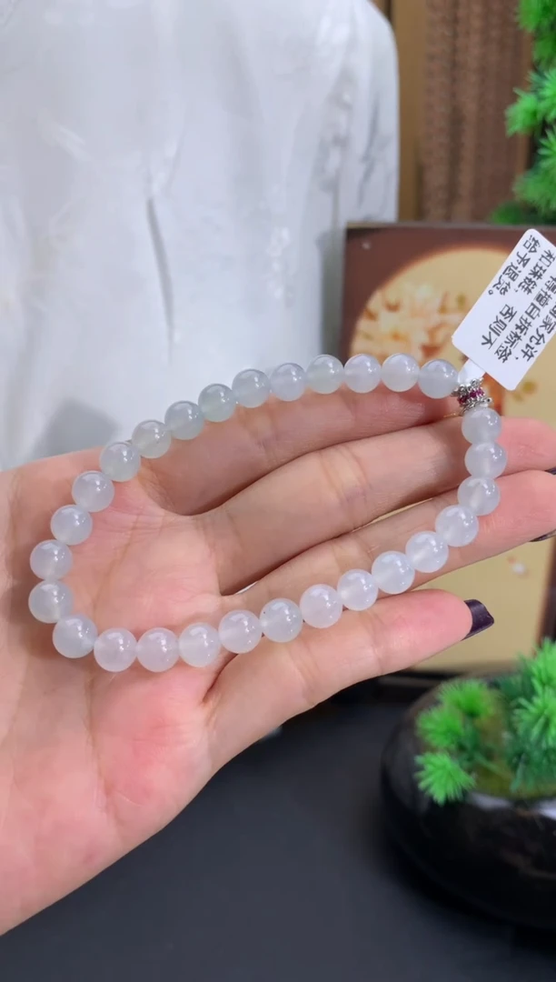 未镶嵌手串翡翠卡6.8mm