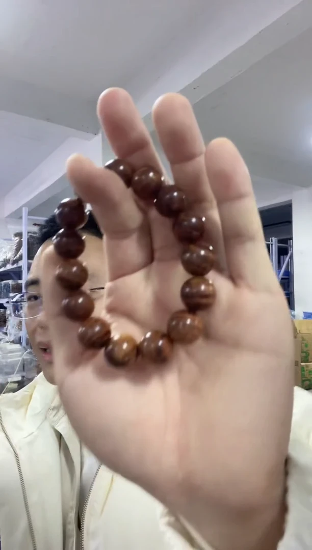 【闪购商品】黄花梨/降香黄檀手串/手链海黄1.5圆珠