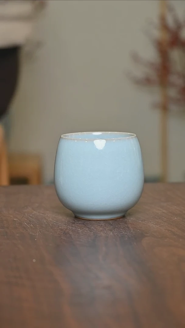 【闪购商品】其他#微瑕天青釉无款暖心杯1150毫升