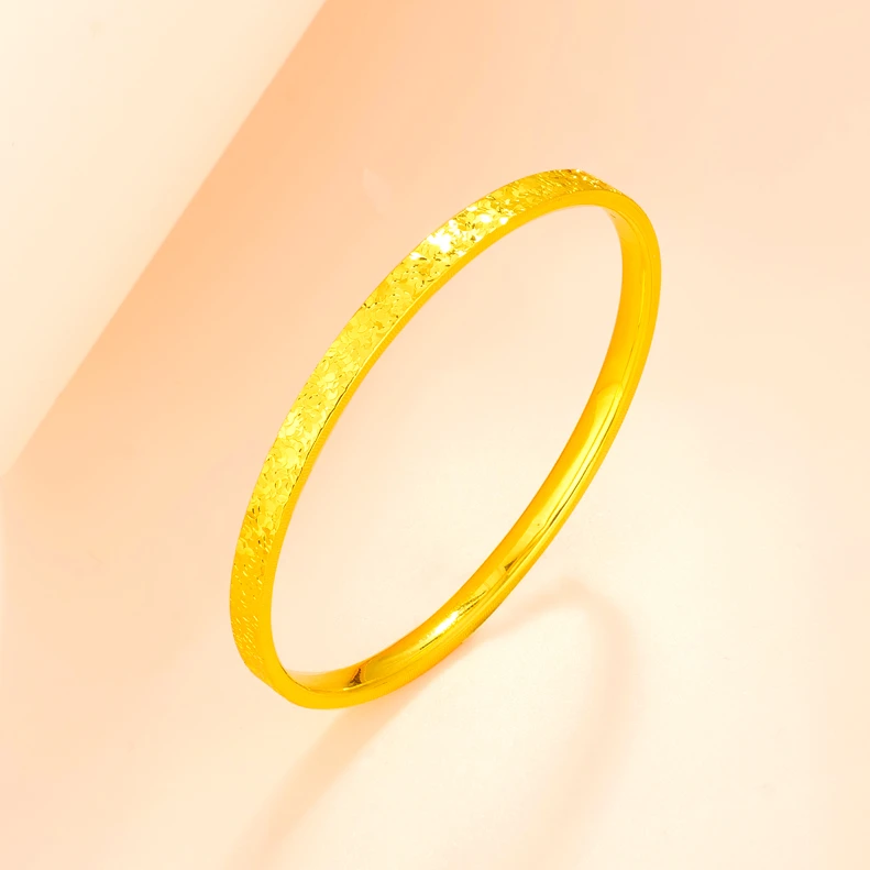 【北北专享】足金999饰品  精致碎冰冰镯 BP 5200