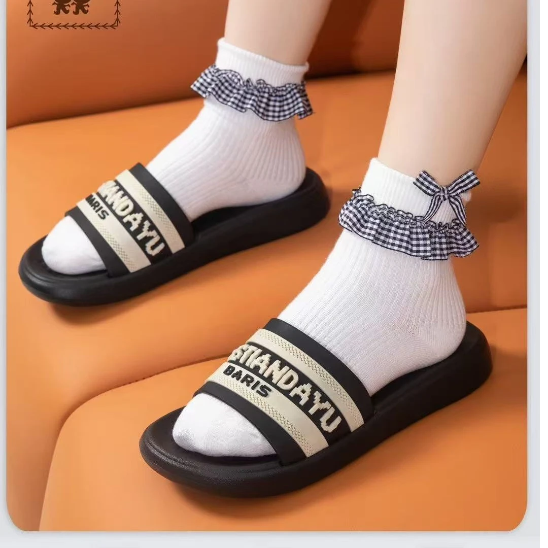 明芽3056 穿钉款女士超舒服踩屎感居家拖鞋防滑