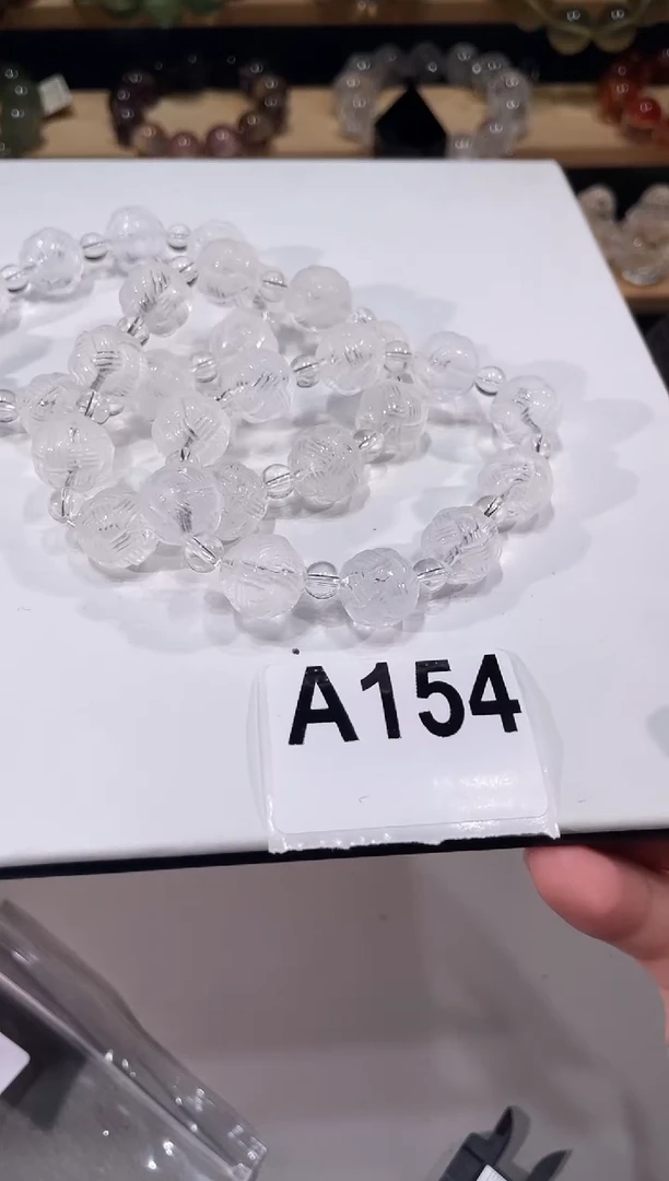未镶嵌手链水晶A154白水晶毛线球手链多样性发一