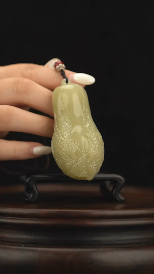 玉【手握百财】天然玉石手把件