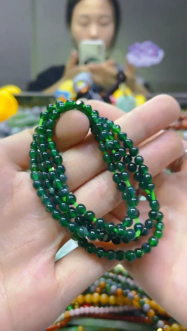 翡翠未镶嵌颈饰3MM/X/翡翠A货，一件也是批发价