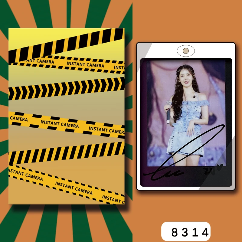D8314【李知恩】 正品拍立得照片 黑金