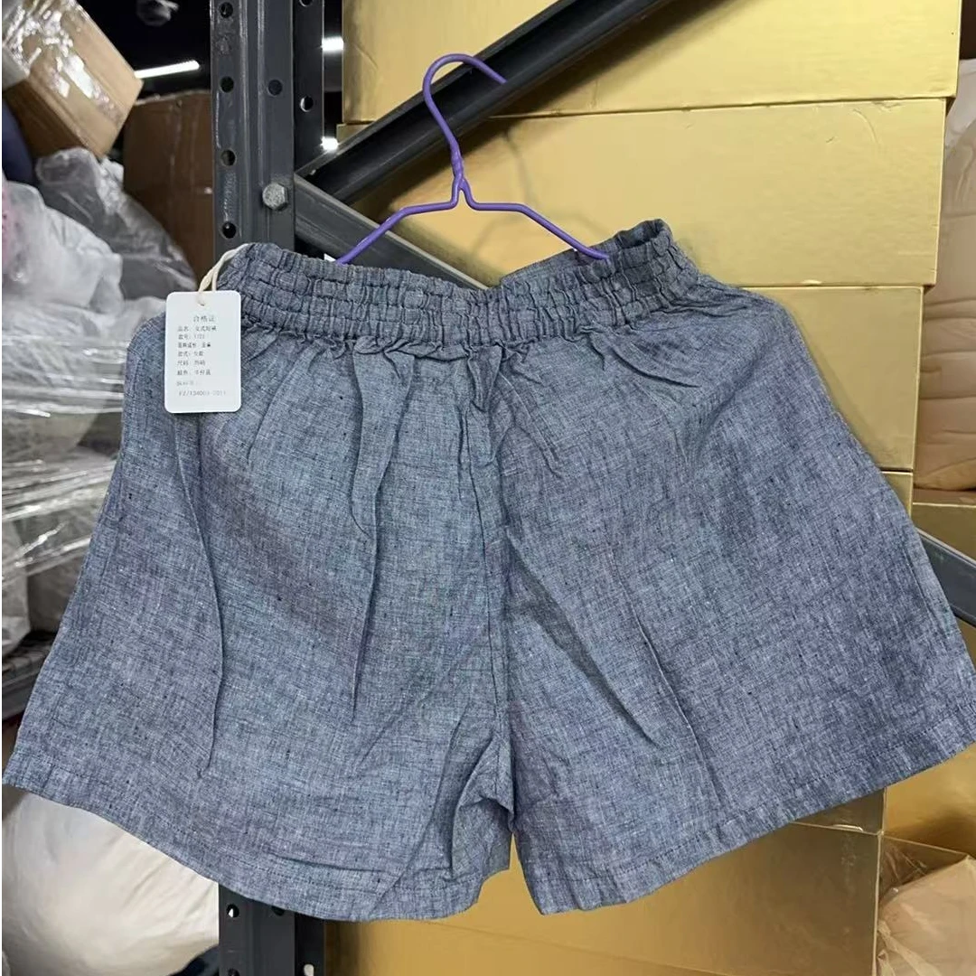 有斐家居/亚麻牛仔蓝短裤