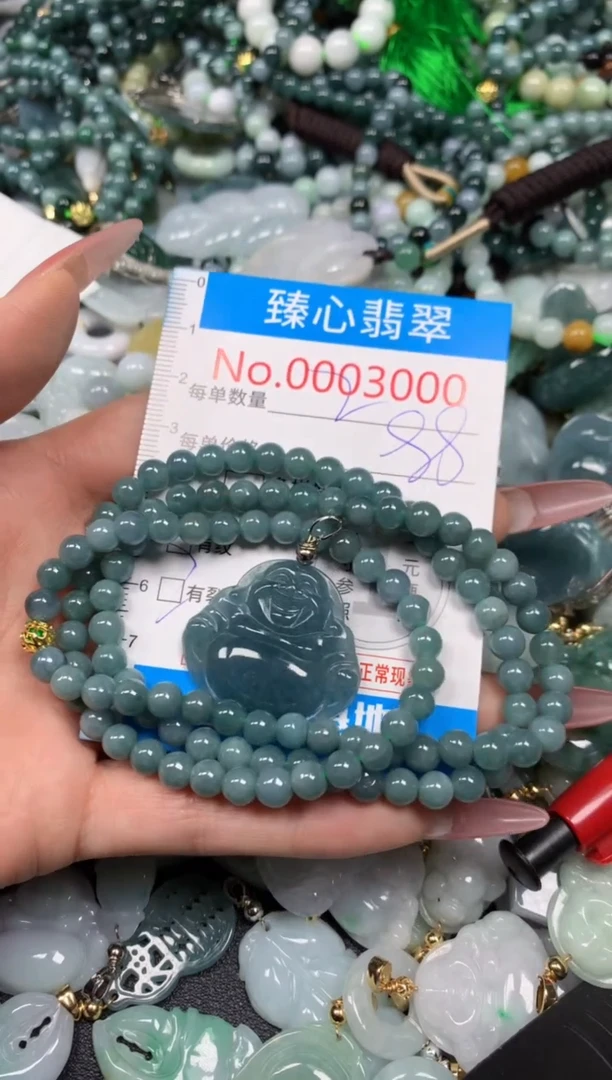 【闪购商品】翡翠颈饰未镶嵌含绳0003000