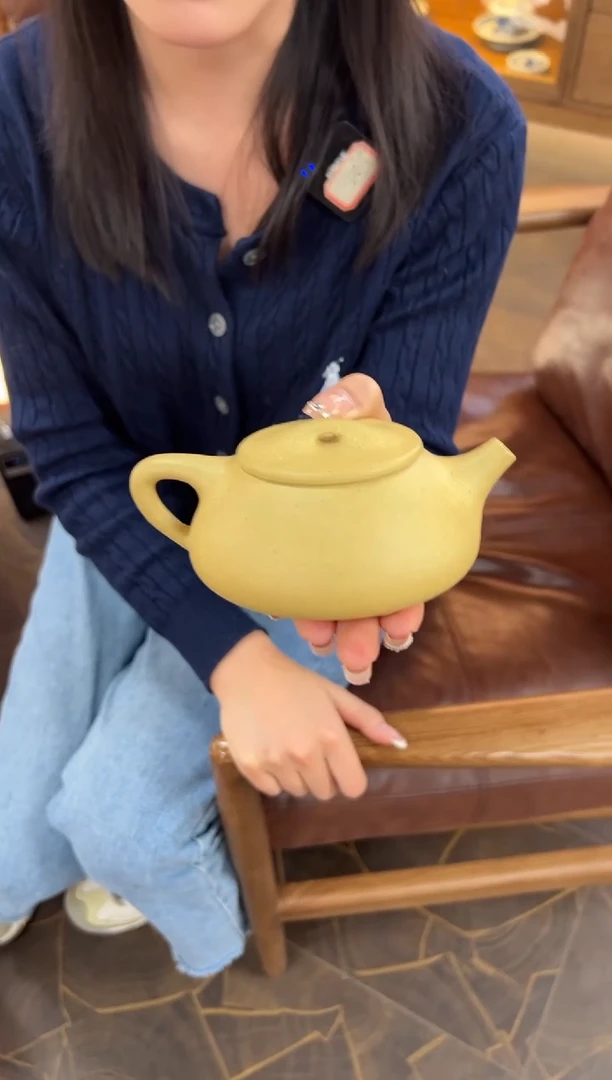 【闪购商品】紫砂茶壶【头哥手工壶】景舟石瓢本绿光素
