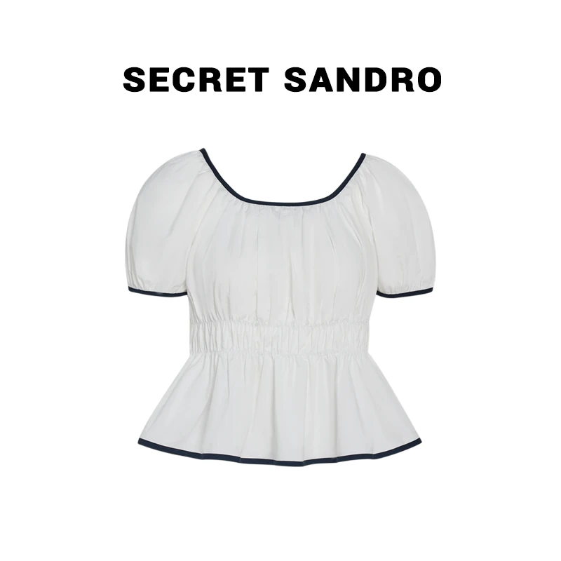 【小糯米】【Secret Sandro】 楚楚 显瘦收腰上衣 S55226099C