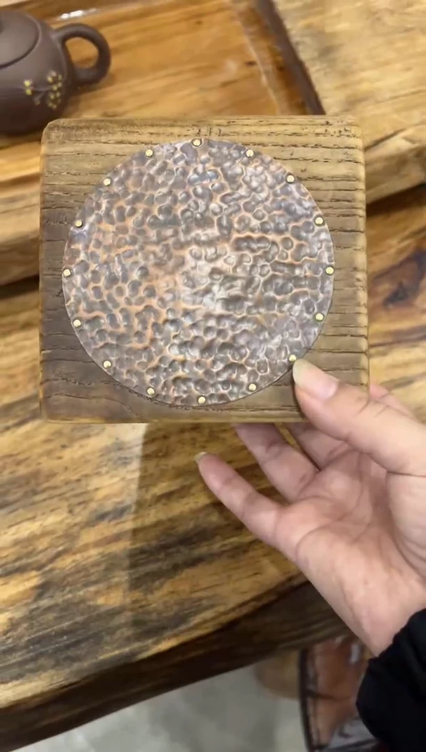 木（非红木类）包铜壶承