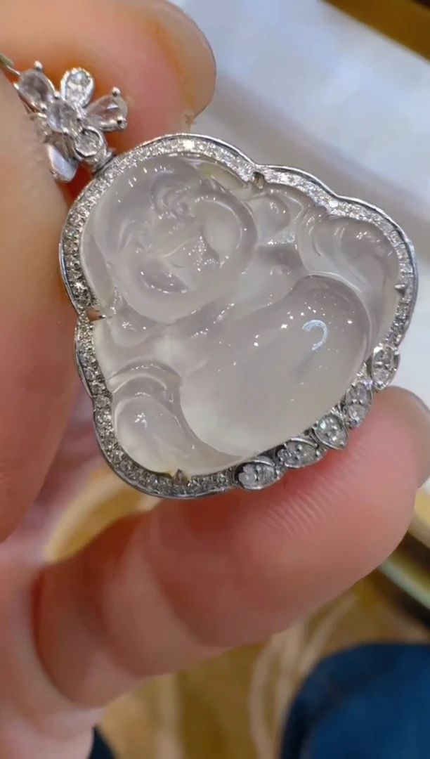 吊坠(不含链)18K金镶嵌翡翠多样性团购发一件