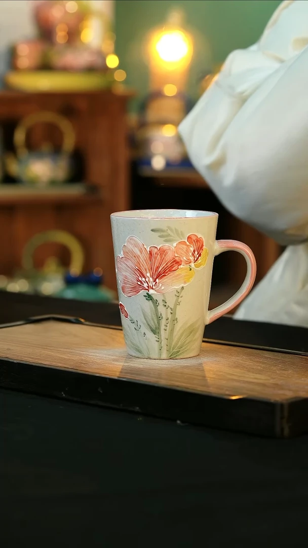 【闪购商品】杯手绘心瓷陶瓷浮力