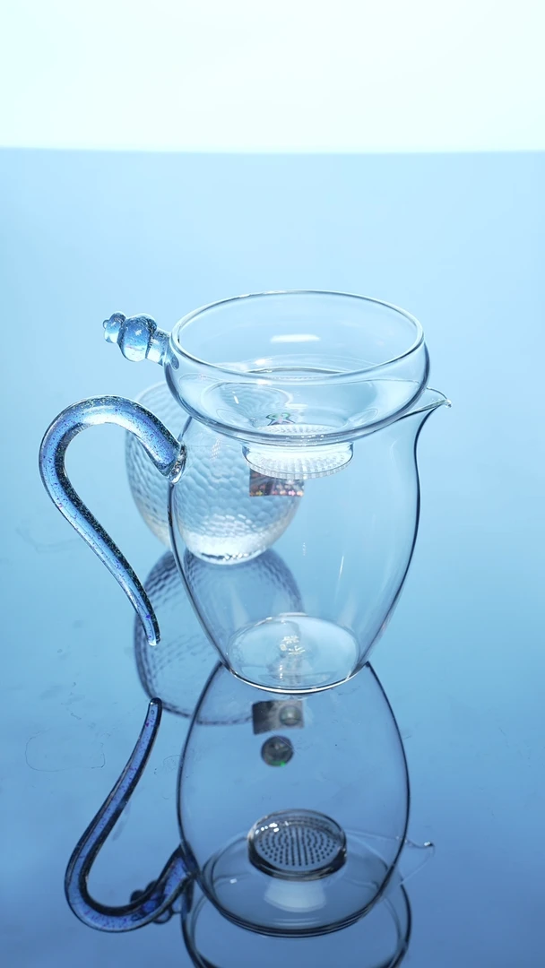 【闪购商品】泓宁杯（透明）鲲鳞纹+有礼蓝金怡然+有礼奉珠滤网（蓝金）
