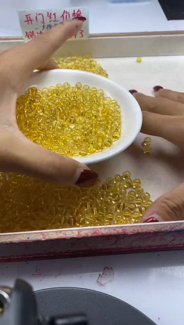 【闪购商品】水晶颈饰未镶嵌w127全净体黄水晶6mm*30颗