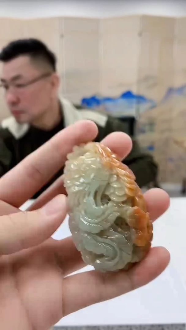 【闪购商品】定制翡翠未镶嵌5152bb-毛货挂件147