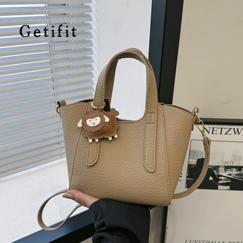 【兰知春序】荔枝纹菜篮子包2025新款轻奢简约高级气质百搭气质包包