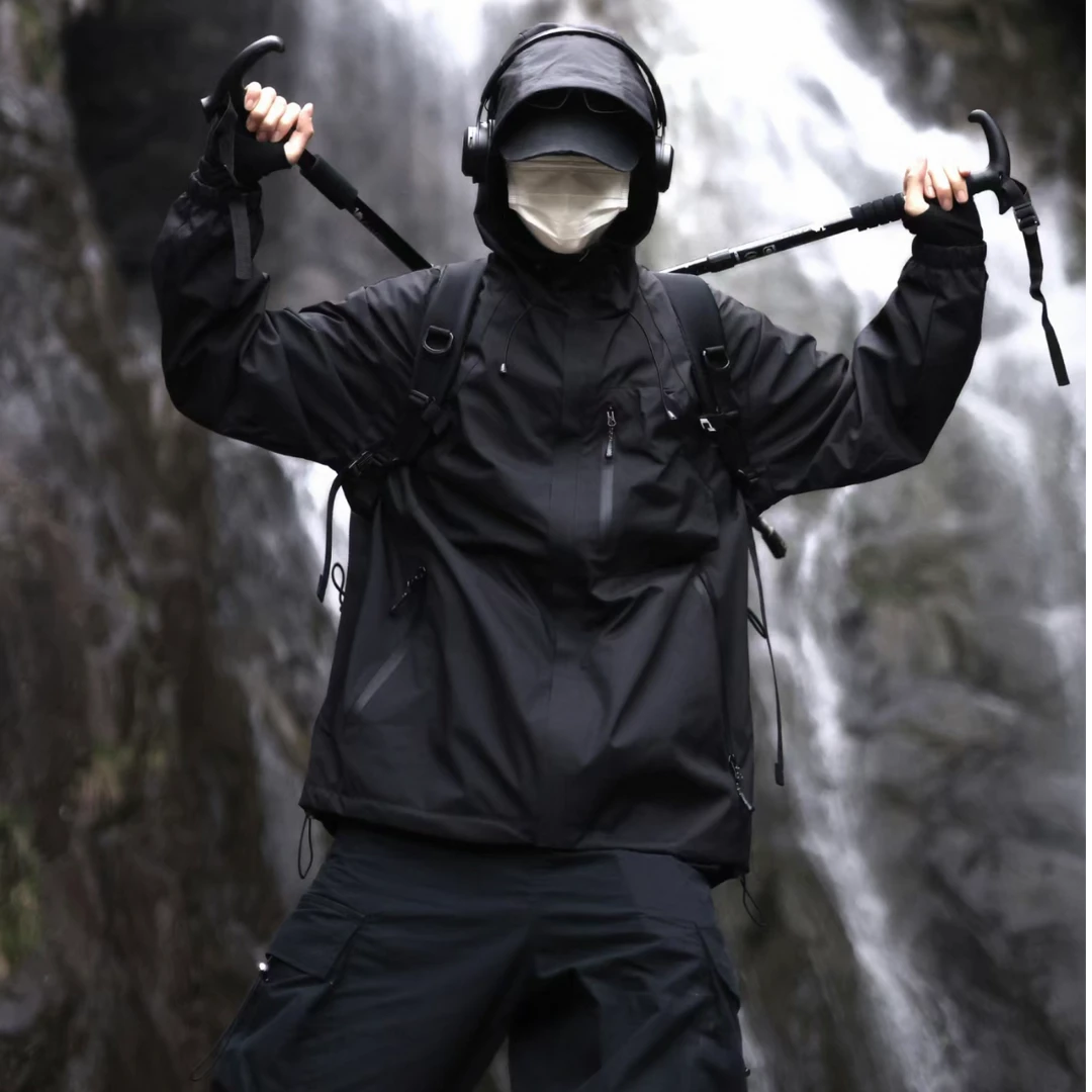 R-100高货孤品三合一春秋外套男女情侣同款夹克户外防风防水登山