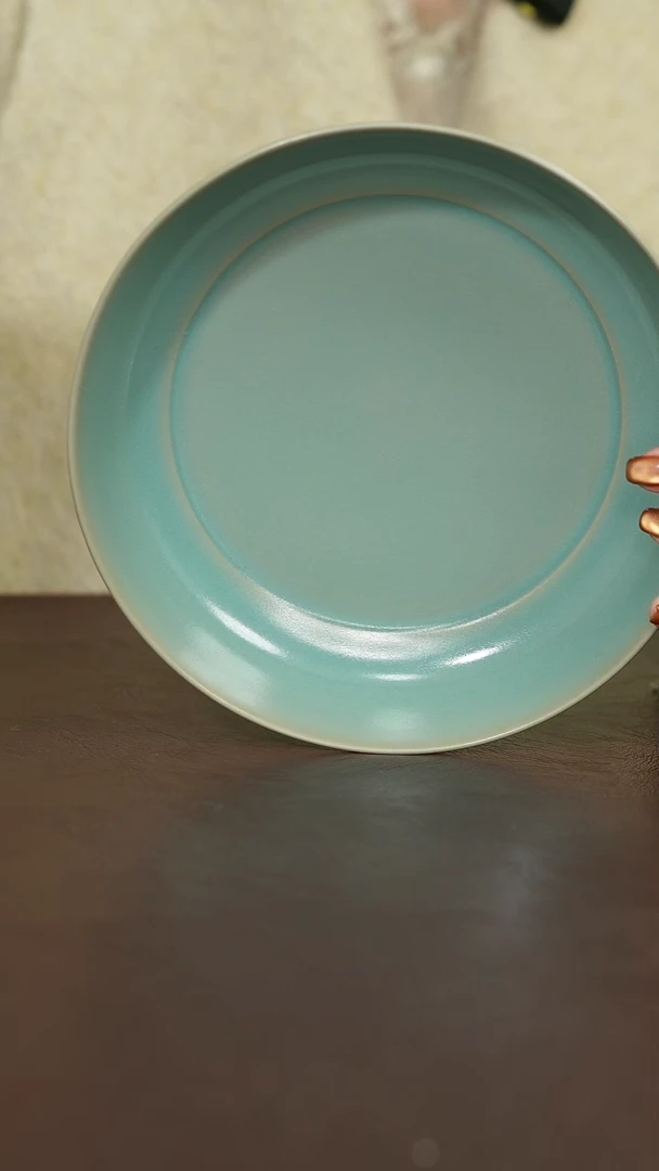 摆件瓷原矿原釉汝宋汝瓷 一级大圆洗