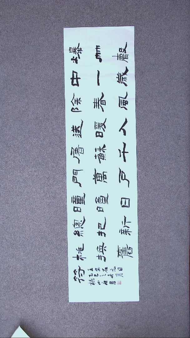 书法杨小立  河南南阳138*34四平尺