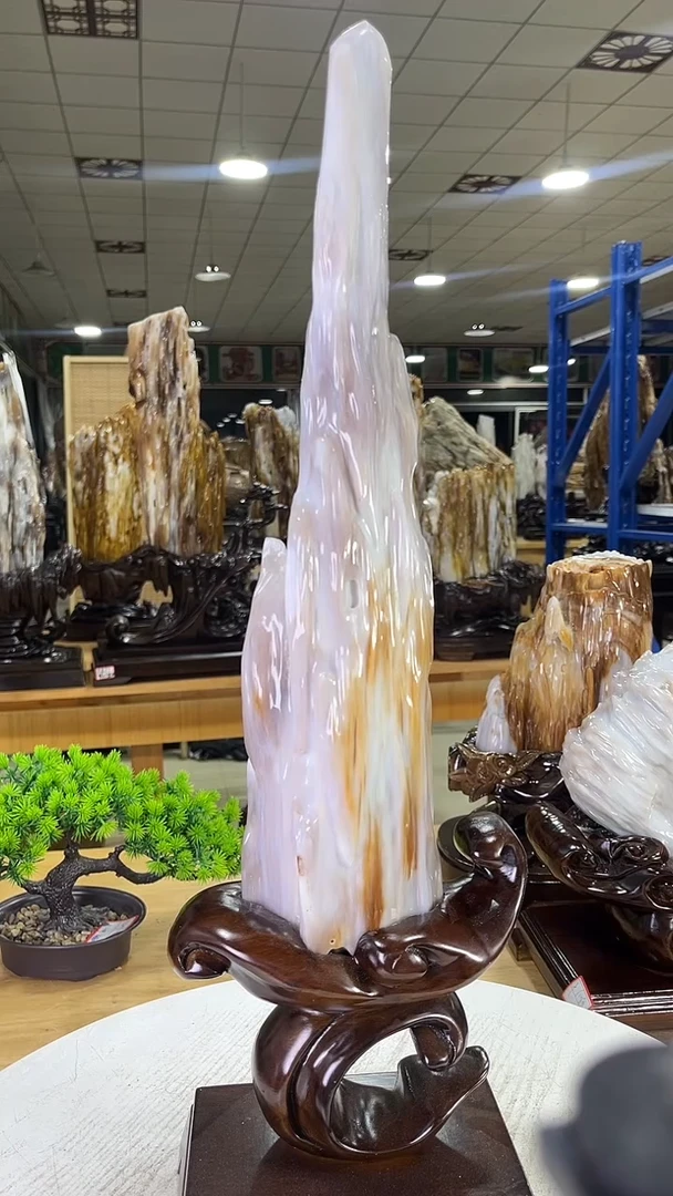 未镶嵌珠宝奇石硅化玉650