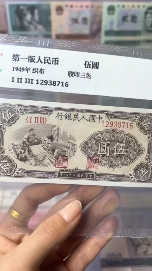 【闪购商品】第一套人民币5元织布
