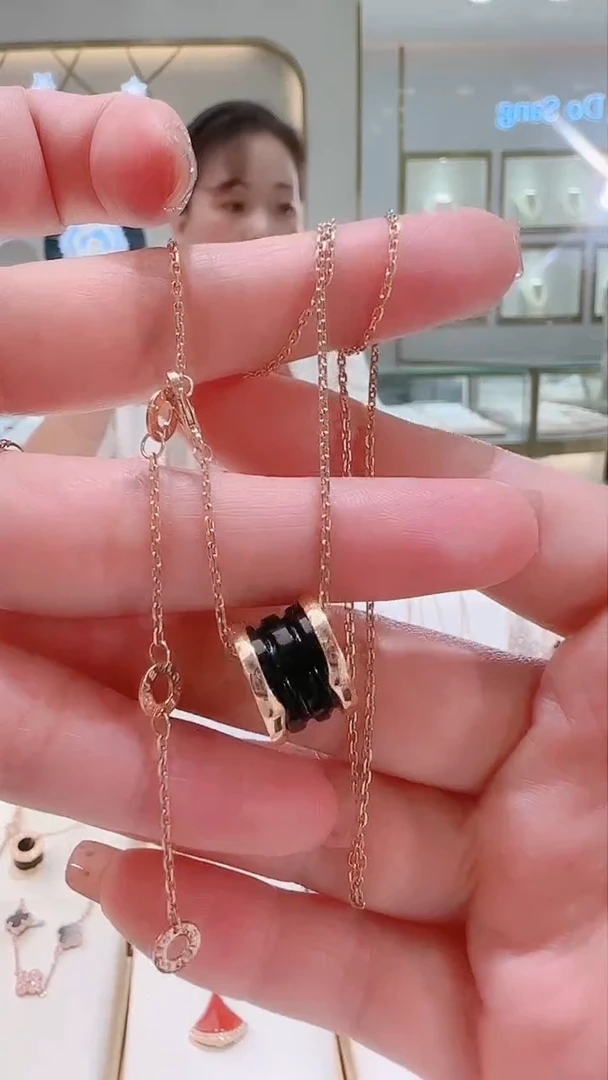 【闪购商品】玛瑙/玉髓套链18K金镶嵌套链