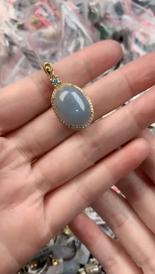 银S925镶嵌戒指翡翠7777----9