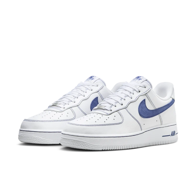 NIKE/耐克AF1男子白蓝空军一号 经典舒适运动休闲板鞋 HQ2037-100