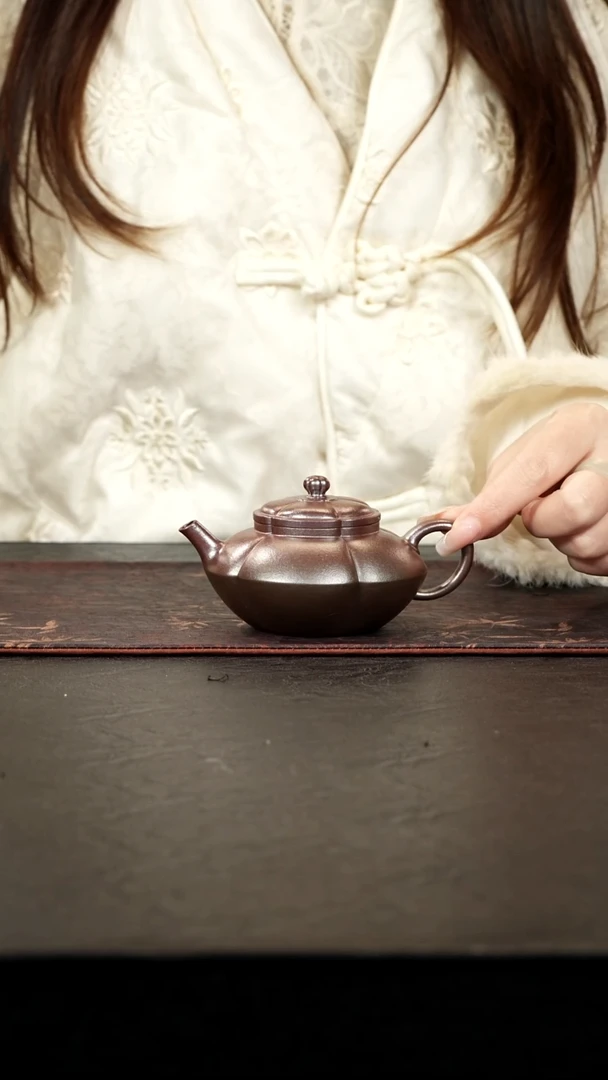 茶壶紫砂柴烧底槽青锦律150cc