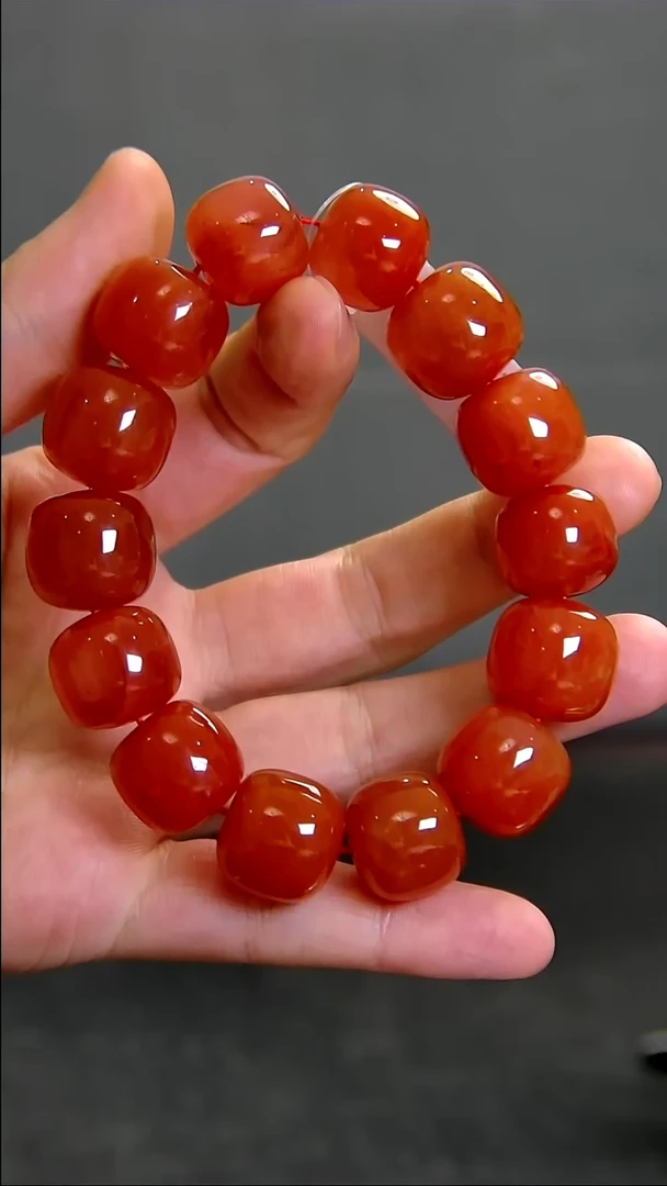 未镶嵌手串南红玛瑙002ZB1118产品一个-17mm