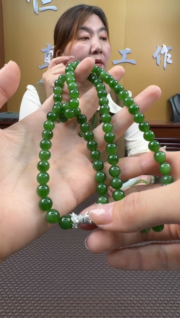 【闪购商品】和田玉项链未镶嵌7-8mm