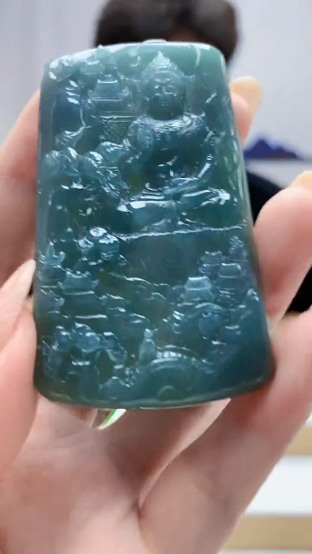 未镶嵌定制翡翠4688DD-毛货挂件45