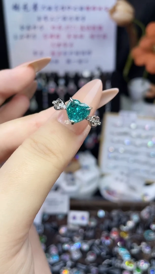 合成立方氧化锆925银编号F0140 戒指