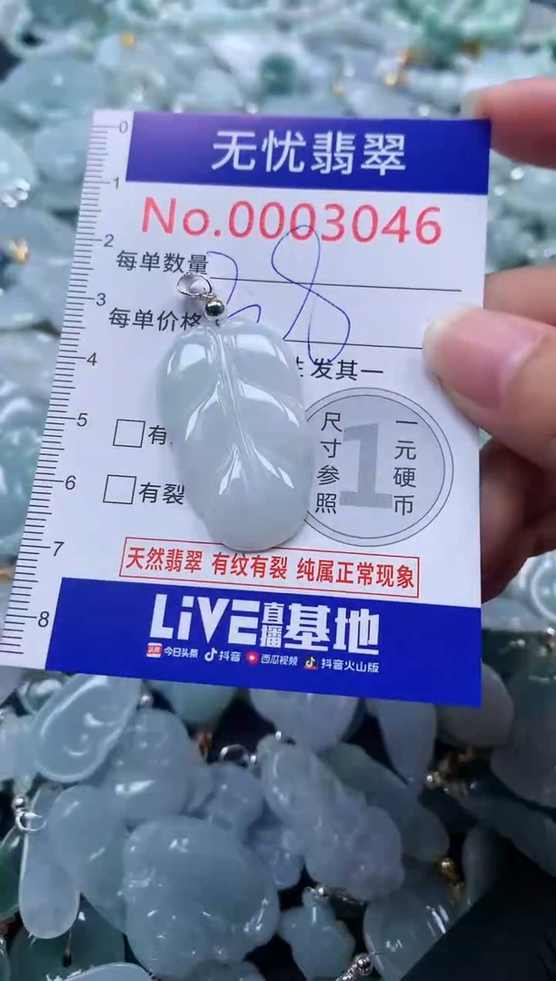 颈饰未镶嵌翡翠3046