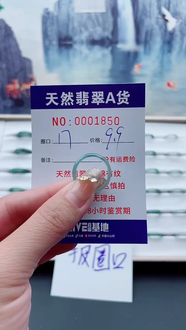 翡翠未镶嵌戒指翡翠1850