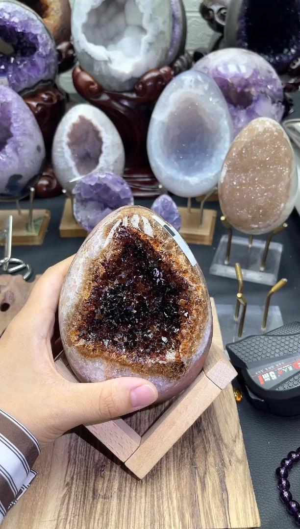 未镶嵌紫晶大型摆件（非配饰）241号龙蛋